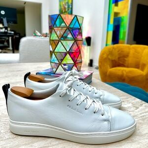 Paul Smith White Minimalist Leather Sneakers!